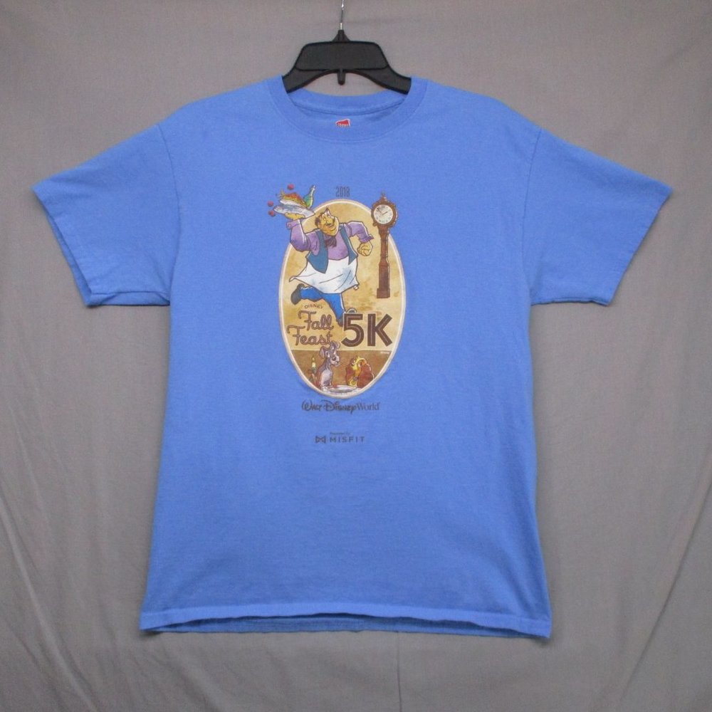 Disney Fall Feast Event T-Shirt Graphic Print Blue Girls Size |‎ M